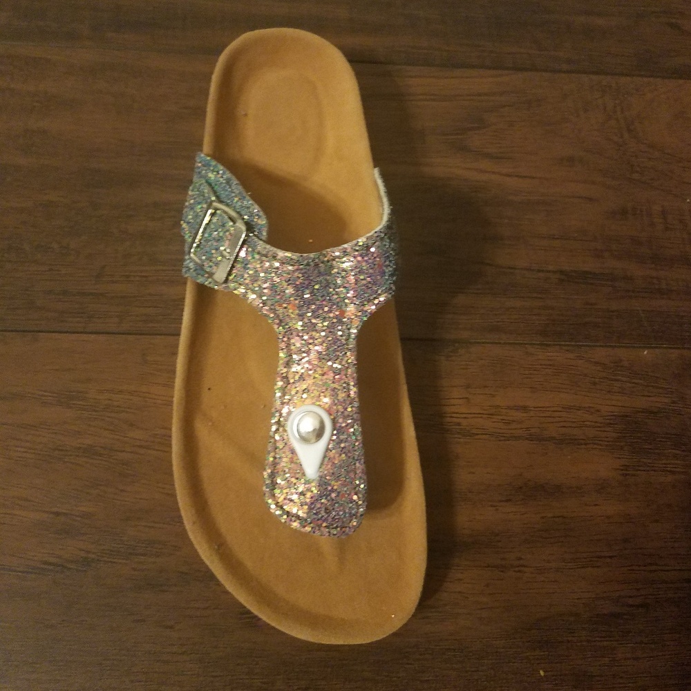 💸PRICE DROP😍 Cork Thong Glitter Sandals - Picture 3 of 4